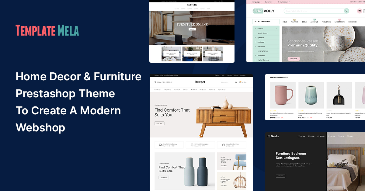 10+ Home Decor & Best Furniture Prestashop Themes To Create A Modern Webshop