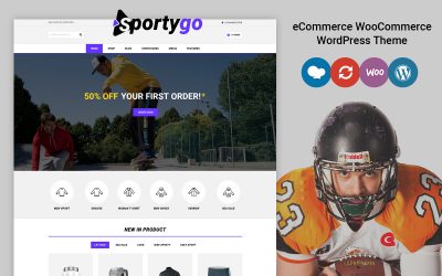 SportyGo - Sports Store WooCommerce Theme