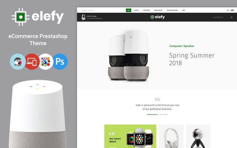 Elefy Digital Store PrestaShop Theme