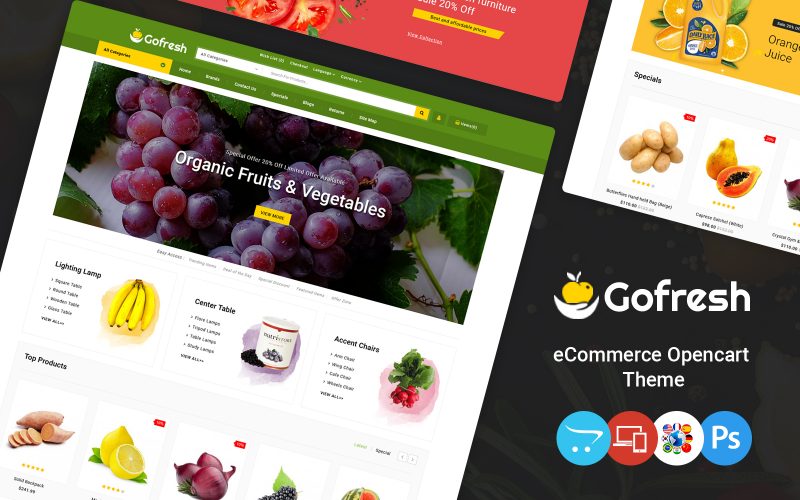 Gofresh - Grocery Store OpenCart Template
