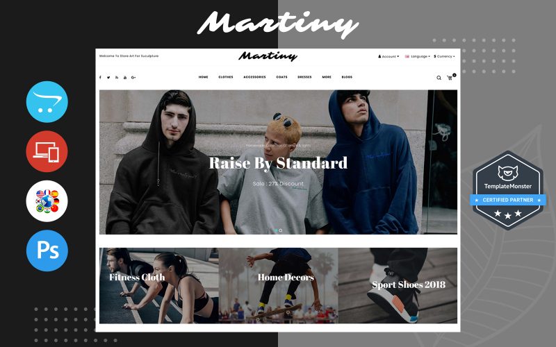 Martiny - Fashion Store OpenCart Template