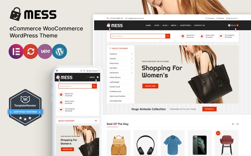 Mess - Modern Multipurpose WooCommerce Theme