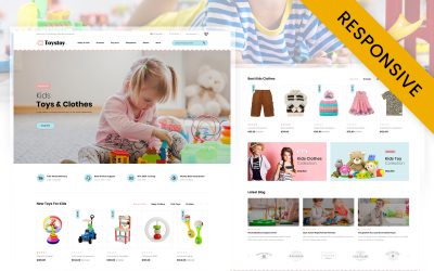 Kids Cloth & Toy Store OpenCart Template