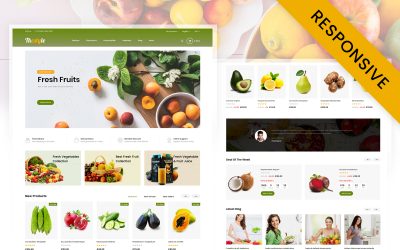 Organic Fruits Store Prestashop Responsive Theme
