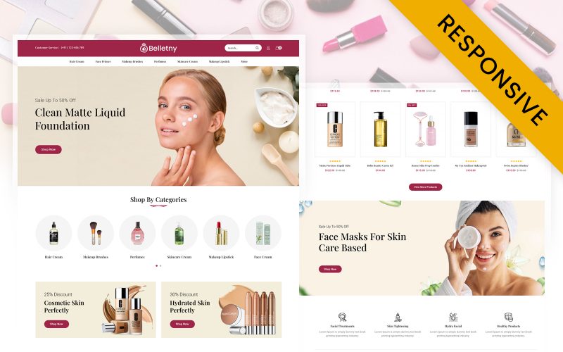 Belletny - Beauty Store OpenCart Responsive Theme