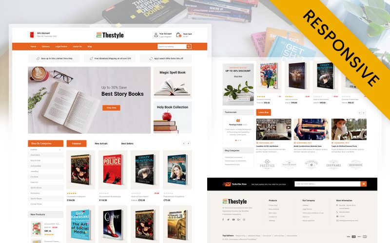 Booklab - Books Store Prestashop Responsive Theme