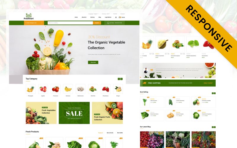 Greenvege - Fruit & Vegetable Store Prestashop Theme