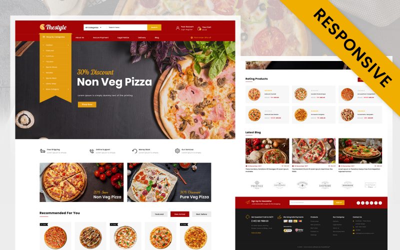 HotPizza - Pizza Store Prestashop Responsive Theme