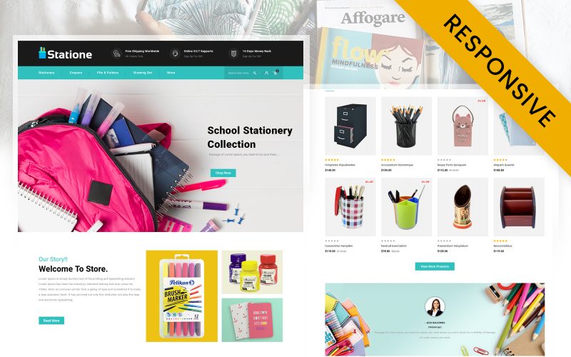 The Stationary Store OpenCart Template