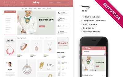 Frillsy - Jewelry Store Premium OpenCart Template