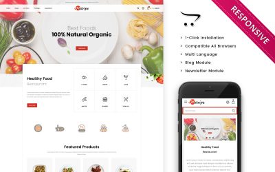 Nutripe - Food Store OpenCart Template