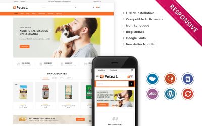 Peteat - Pets Food Woocommerce Responsive Store
