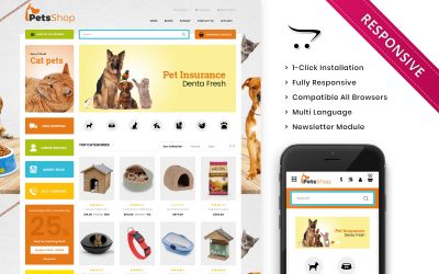 Petsshop - Pets Store Responsive OpenCart Template