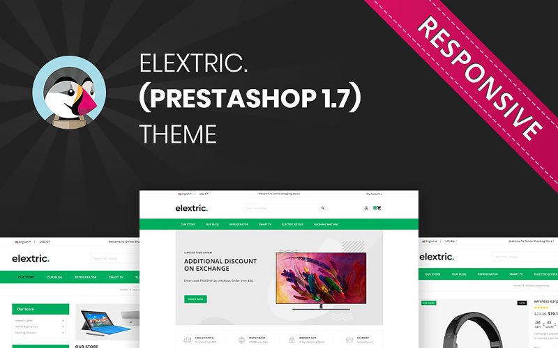 Elextric - Electronics Store PrestaShop Theme