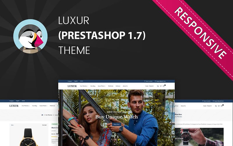 Luxur - Watch Store PrestaShop Theme