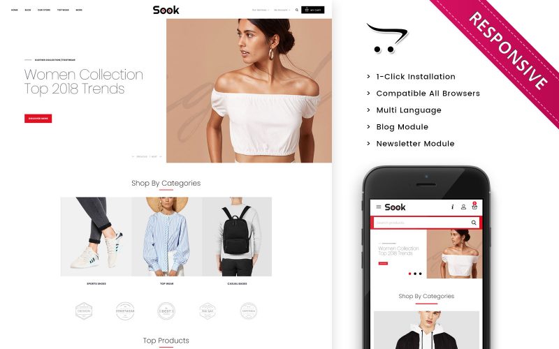 Sook - Fashion hub OpenCart Template