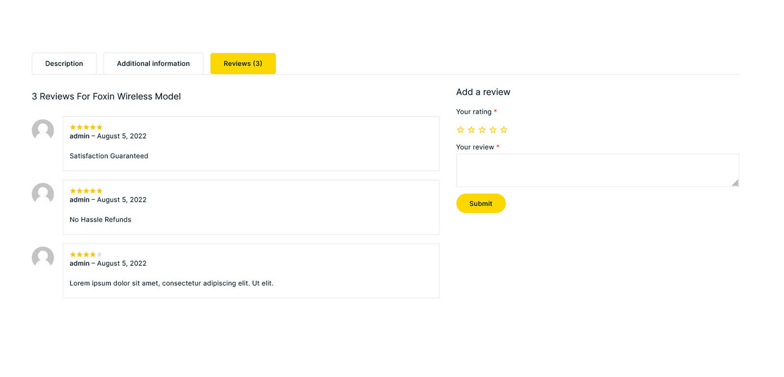 WooCommerce Product Review Management