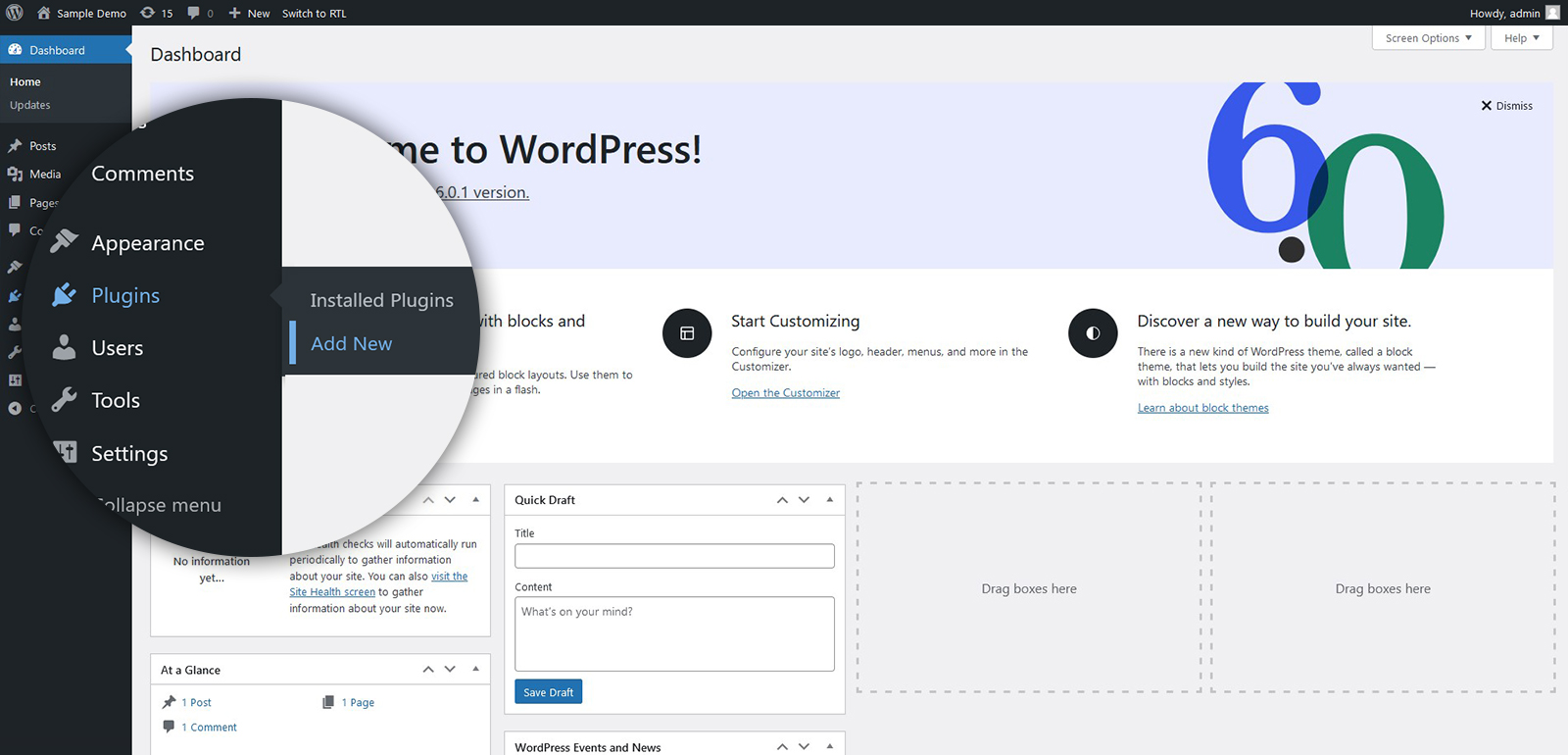 Install WordPress Plugins