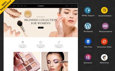 Cosmeto - Cosmetics Store Elementor WooCommerce Theme