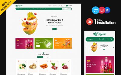 Organic - Food and Drink Multipurpose Responsive OpenCart Store