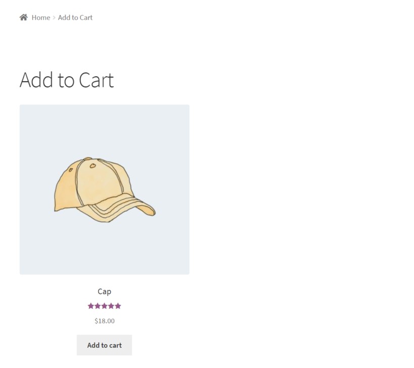 WooCommerce Shortcode for add to cart