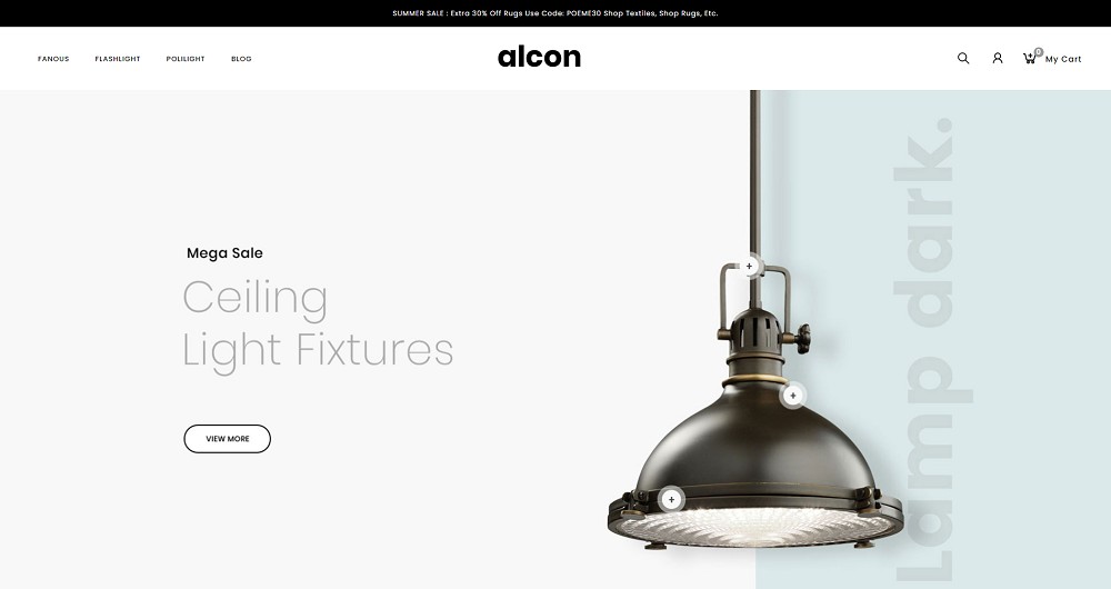 Alcon - Lighting Store PrestaShop Template