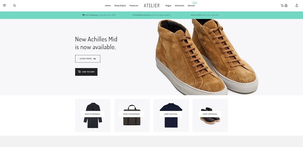 Atelier Creative Multi-Purpose eCommerce Theme