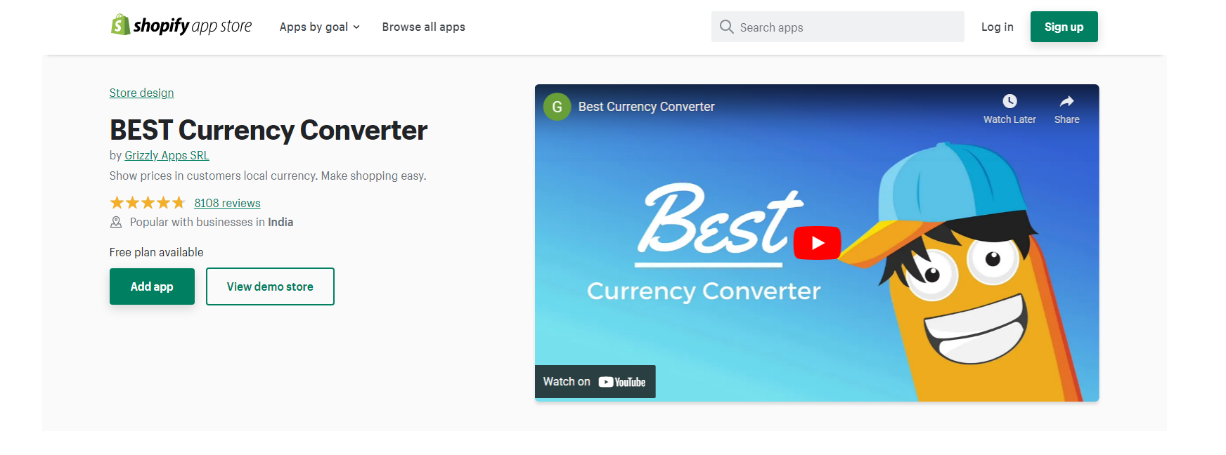 Shopify currency converter