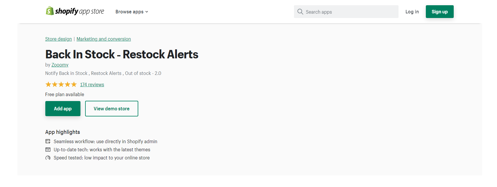 Restock Alerts by Zooomy - Shopify Back in Stock Apps