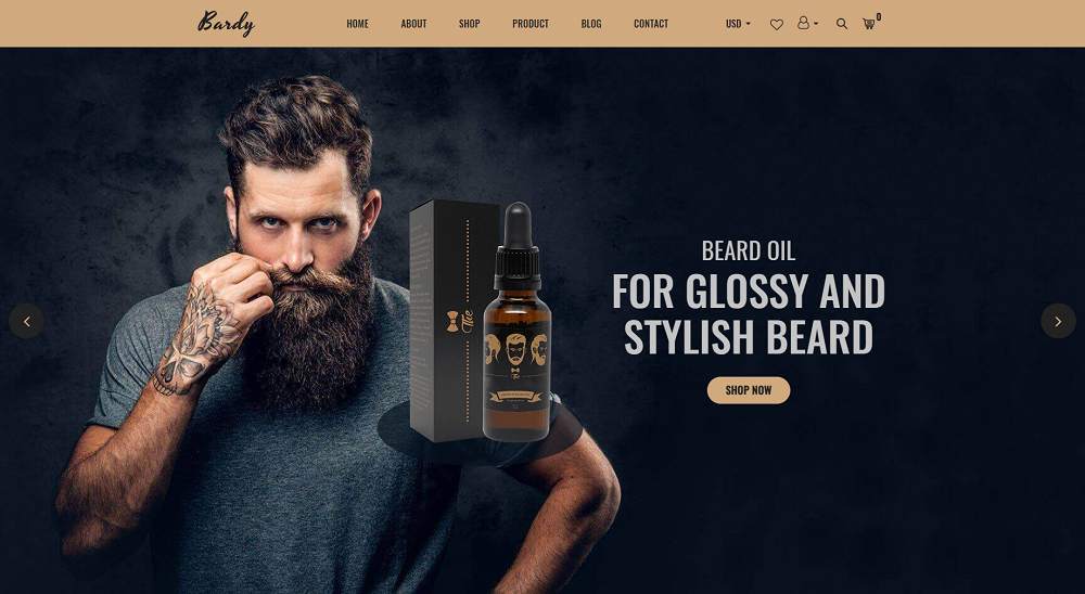 Bardy Beard Oil Shopify Single Product Theme