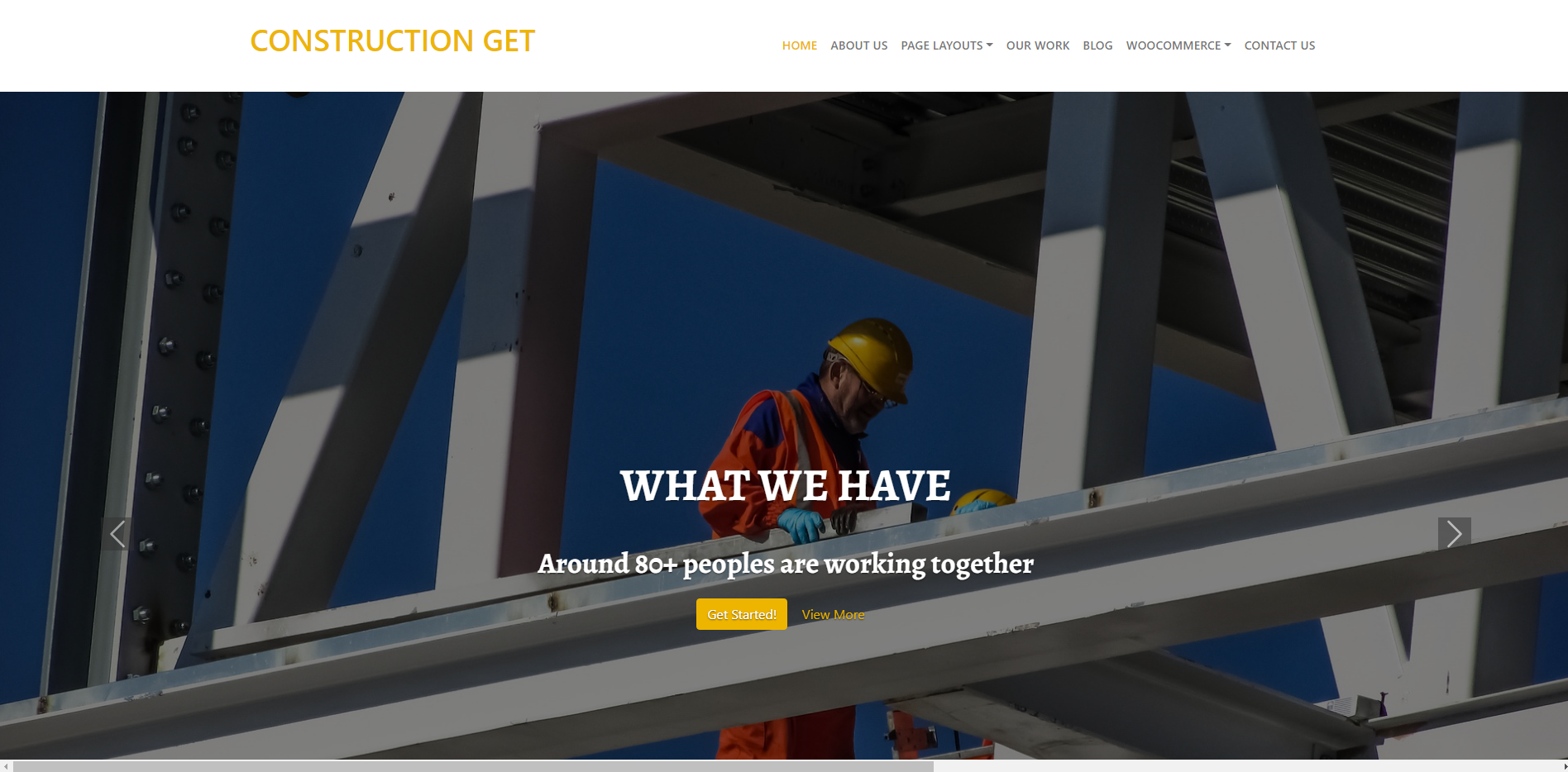 Construction Get - free WordPress Construction Themes