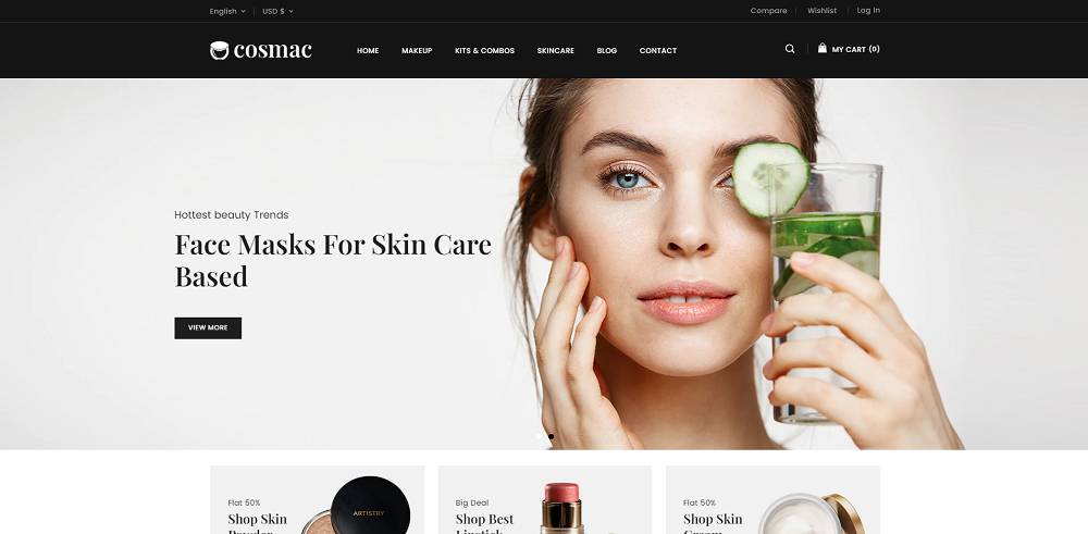 Cosmac - Cosmetics & Makeup Artist Shopify Template