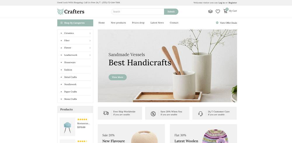 Crafter - Art and Furniture Shopify