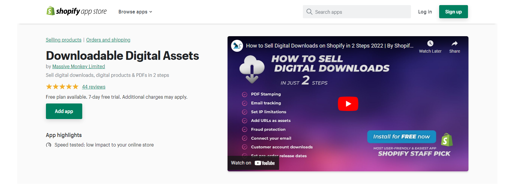 Downloadable Digital Assets - Shopify Digital Downloads