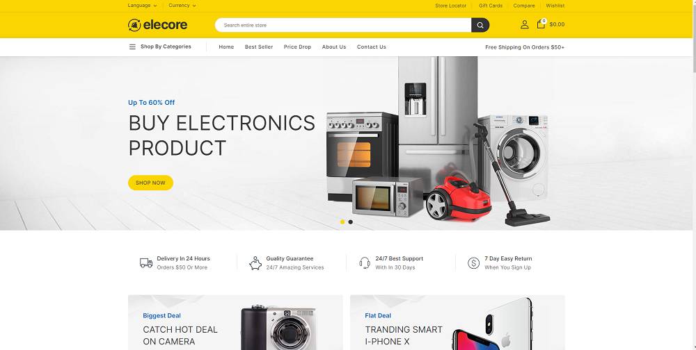 Elecore Electronics Stores Template