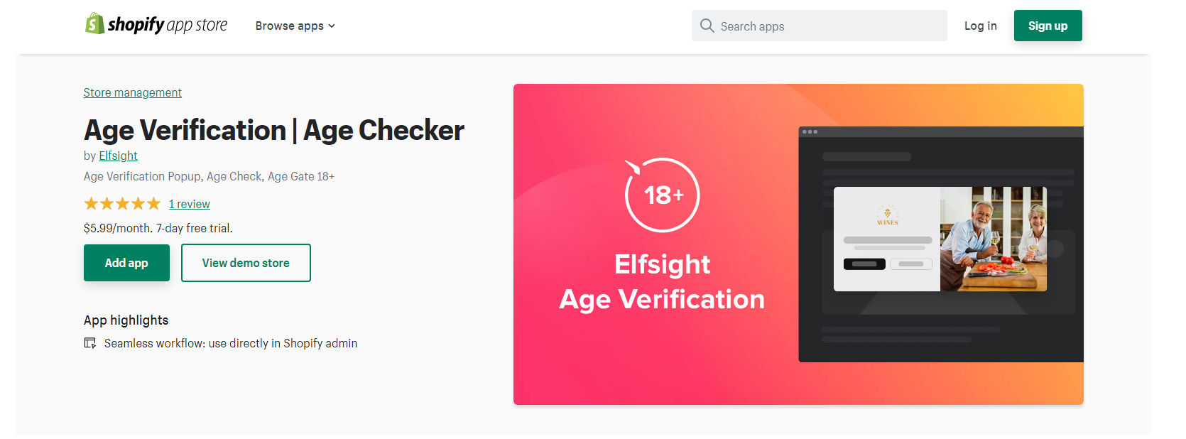 Shopify age verification