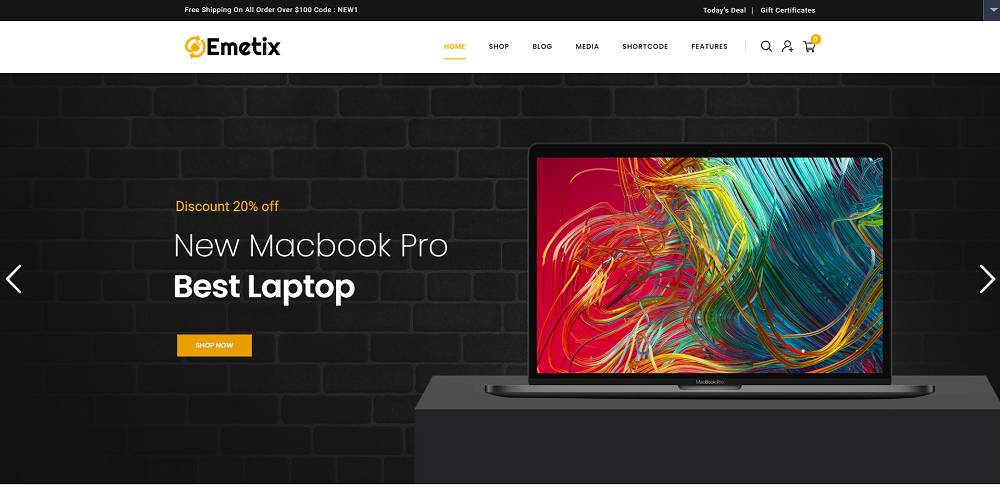 Emetix - Digital Products  Store WooCommerce Template