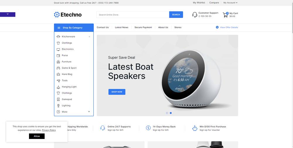 Etechno - Electronics Store Template