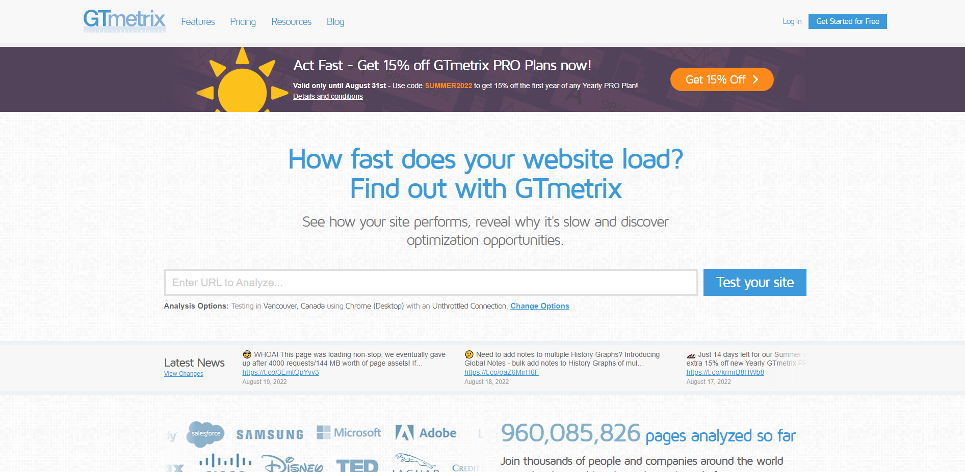 GTmetrix - Website Speed Test