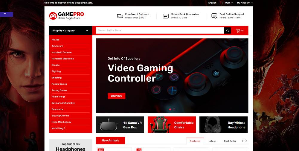 Gamepro - Game and Electronics Stores PrestaShop Template