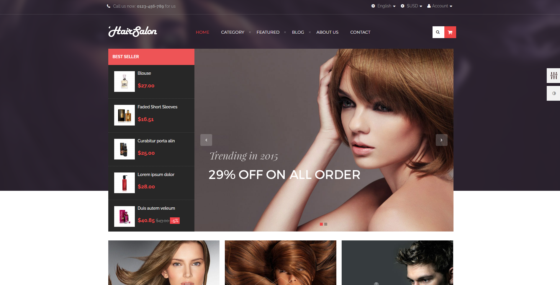 Hair Salon - Best Free PrestaShop Themes