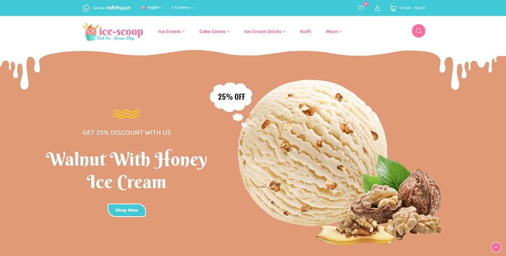Ice-scoop – Ice Cream And Drink Multipurpose OpenCart Store