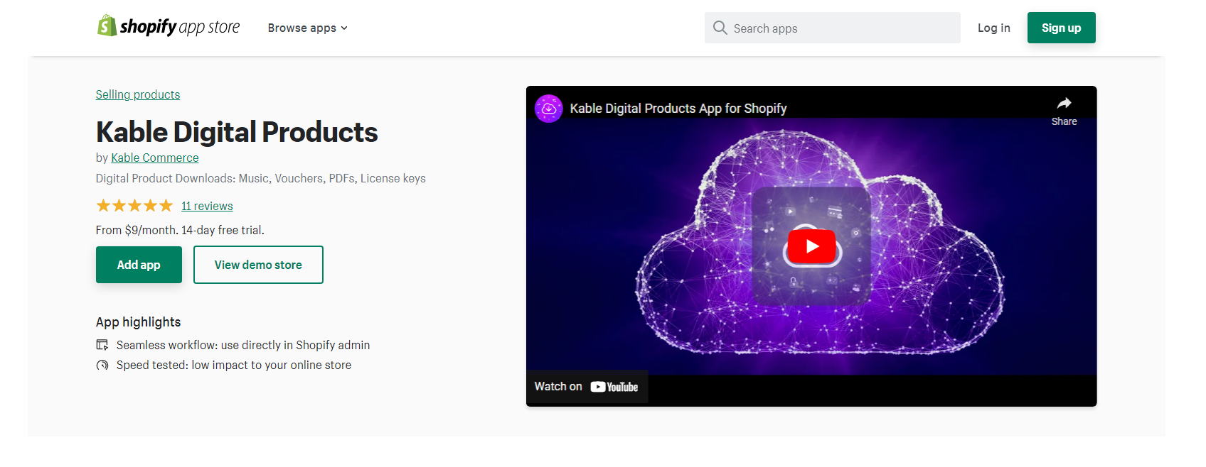 Kable Digital Products - Shopify Digital Downloads