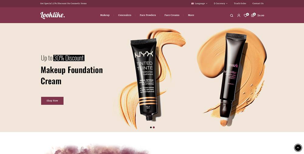 LookLike Cosmetics Store OpenCart Template