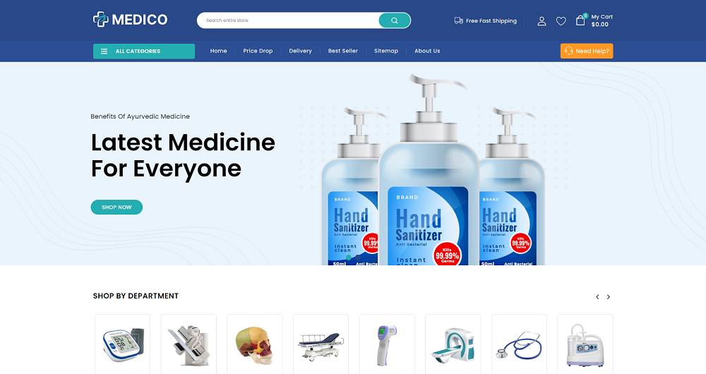 Medico - Health, Beauty, Medicine & Drug Store PrestaShop Template
