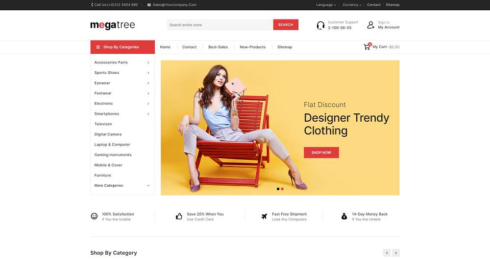 Megatree - Multipurpose Mega Store PrestaShop Theme