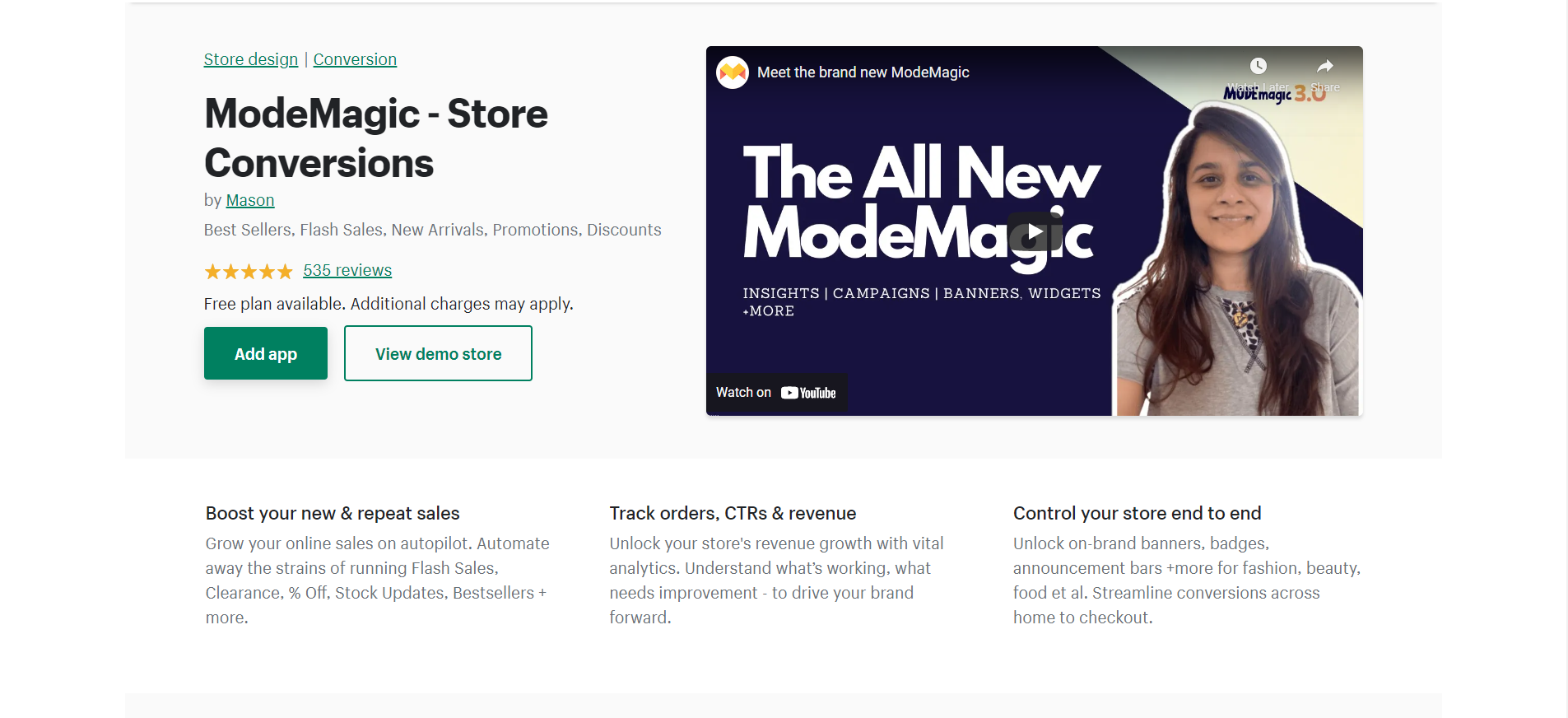 ModeMagic - Store Conversions