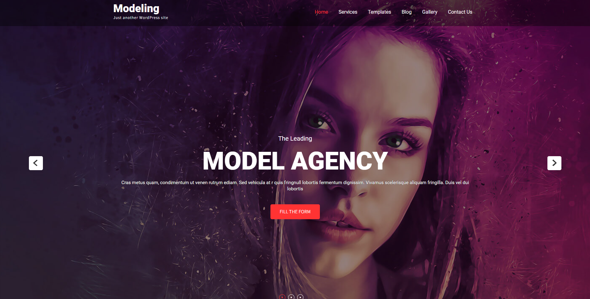 Modeling - Fashion WordPress Theme