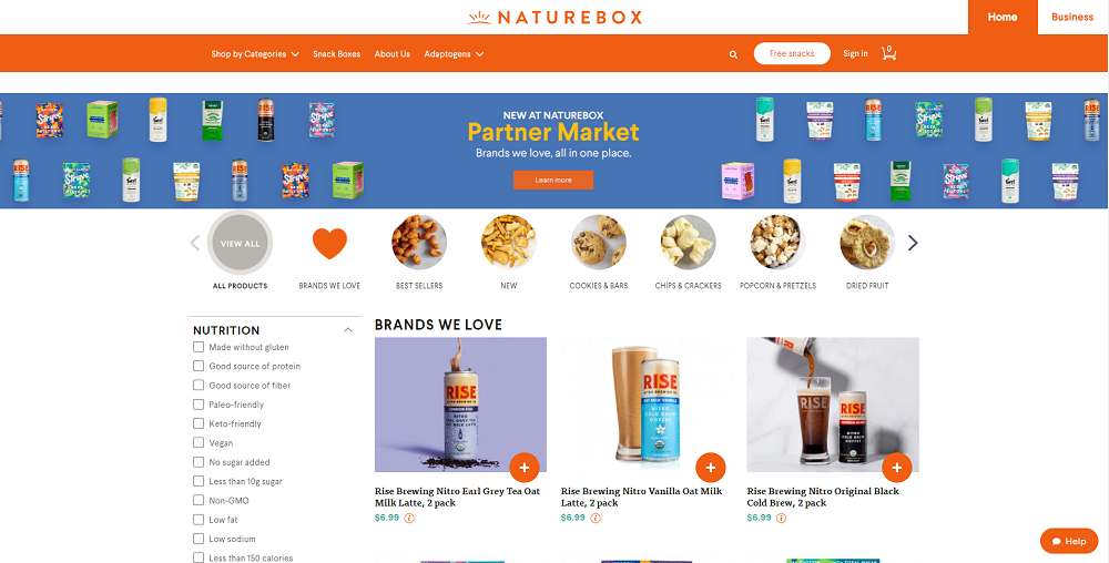 NatureBox - Best eCommerce Website Design