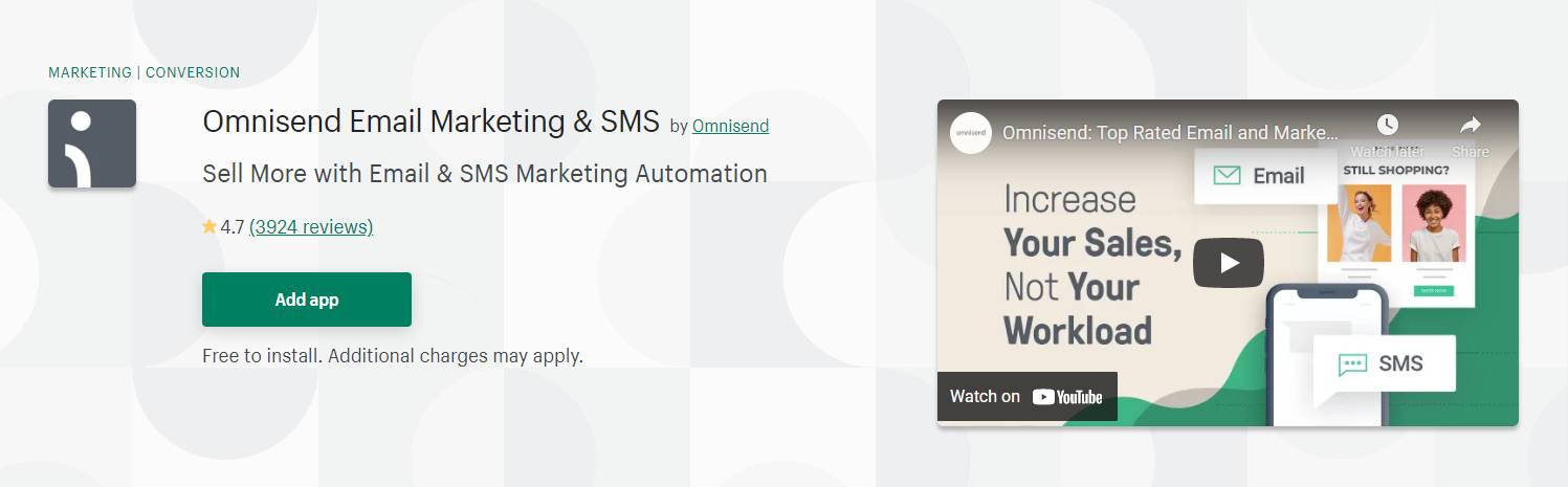 Omnisend Shopify Email Marketing App